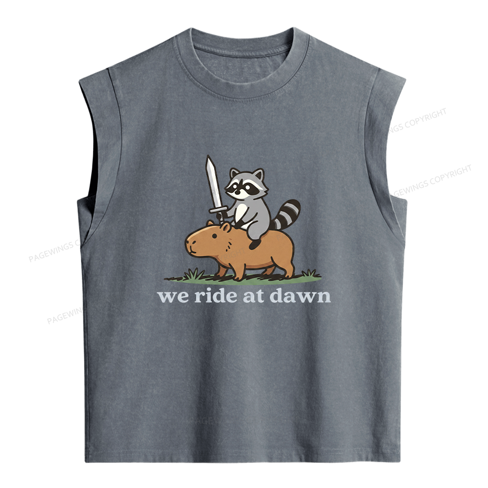 Pagewings We Read At Dawn Women's Washed Tank Top