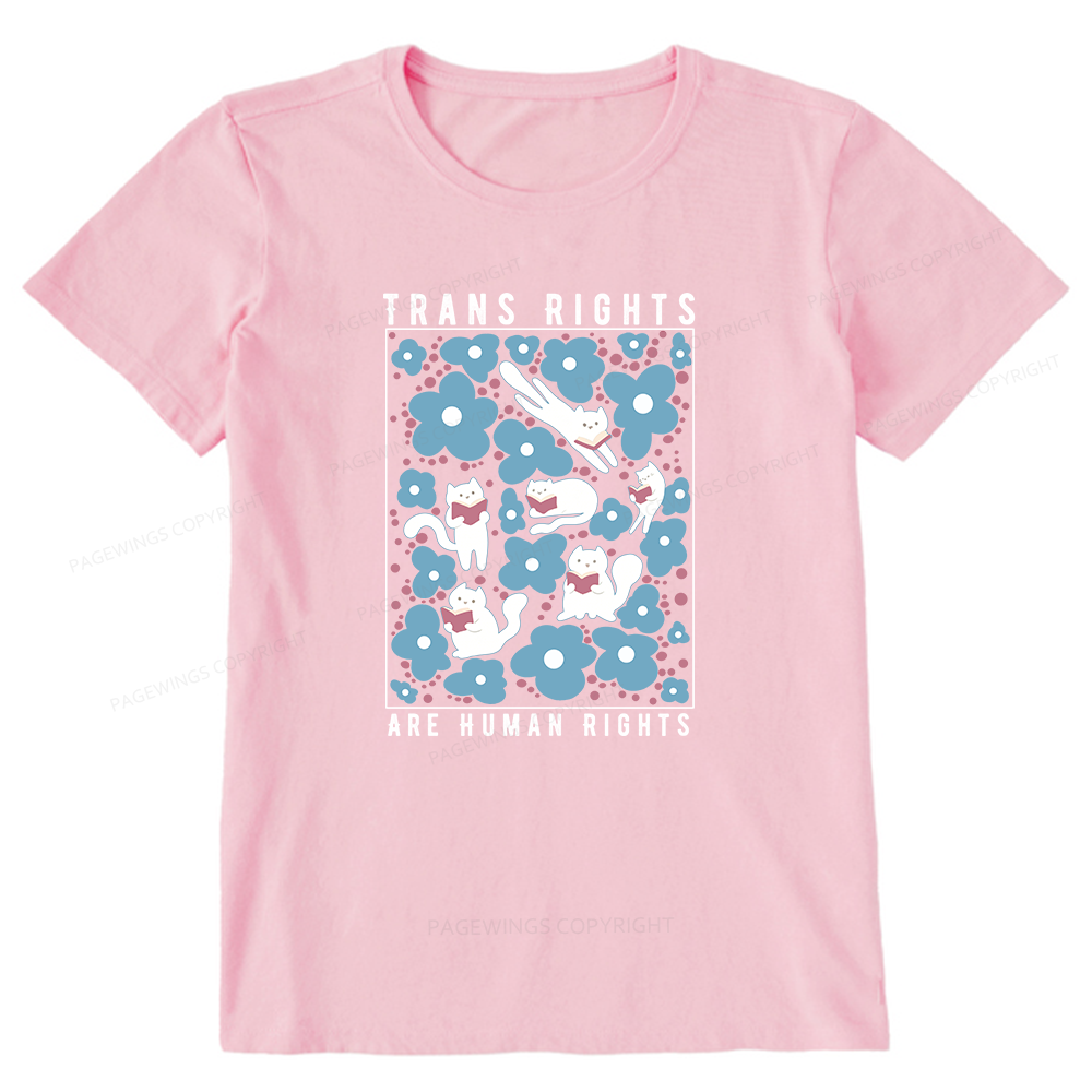 Pagewings Trans Rights Are Human Rights Unisex Classic T-shirt