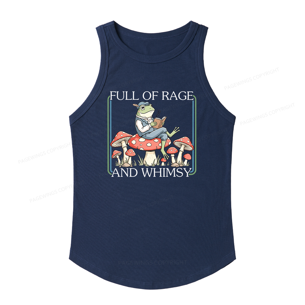Pagewings Slim Fit Full Of Rage and Whimsy Women's Fitted Tank Top