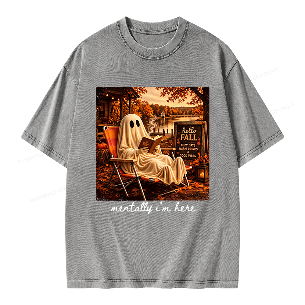 Pagewings Summerween Unisex Washed T-shirt