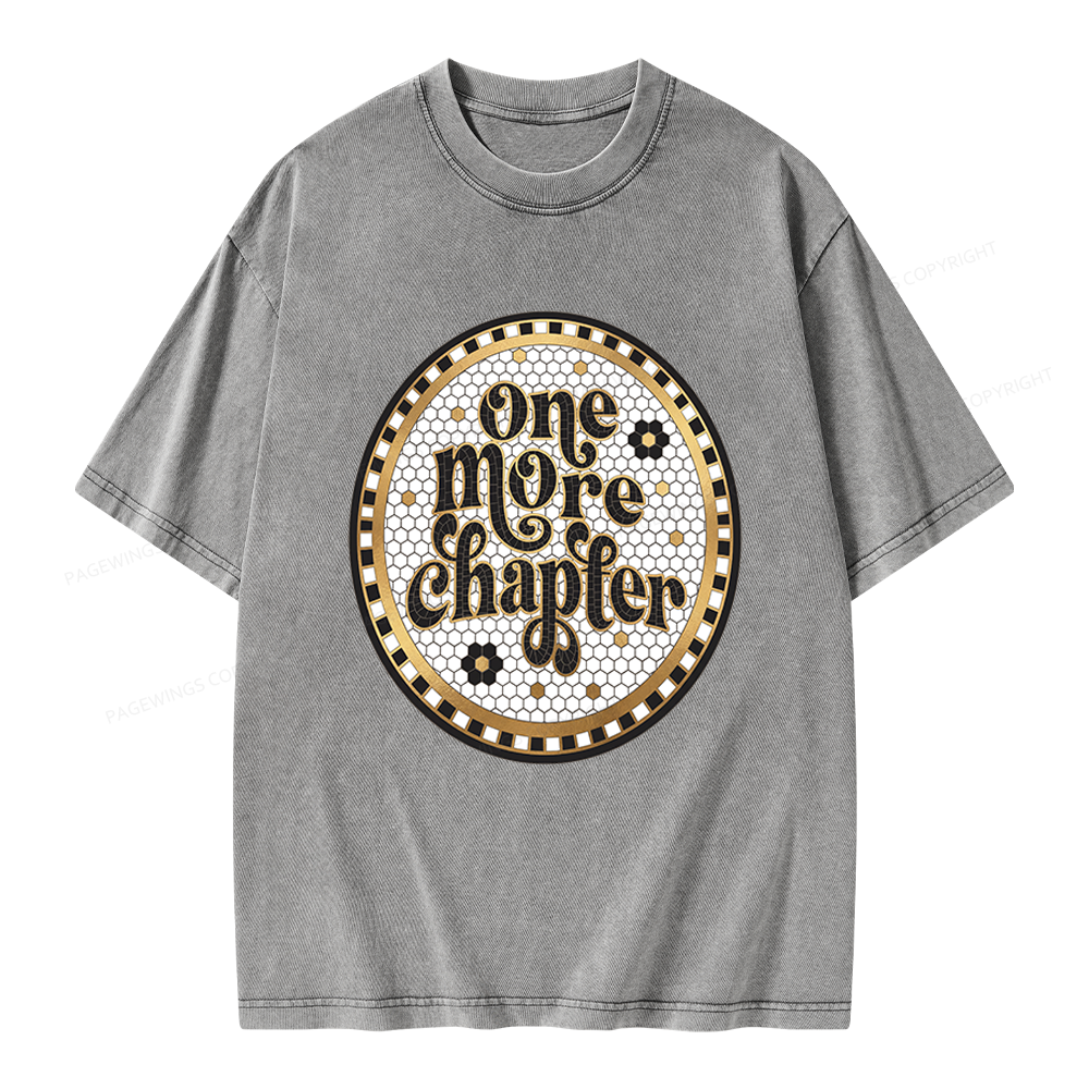 Pagewings One More Chapter Unisex Washed T-shirt