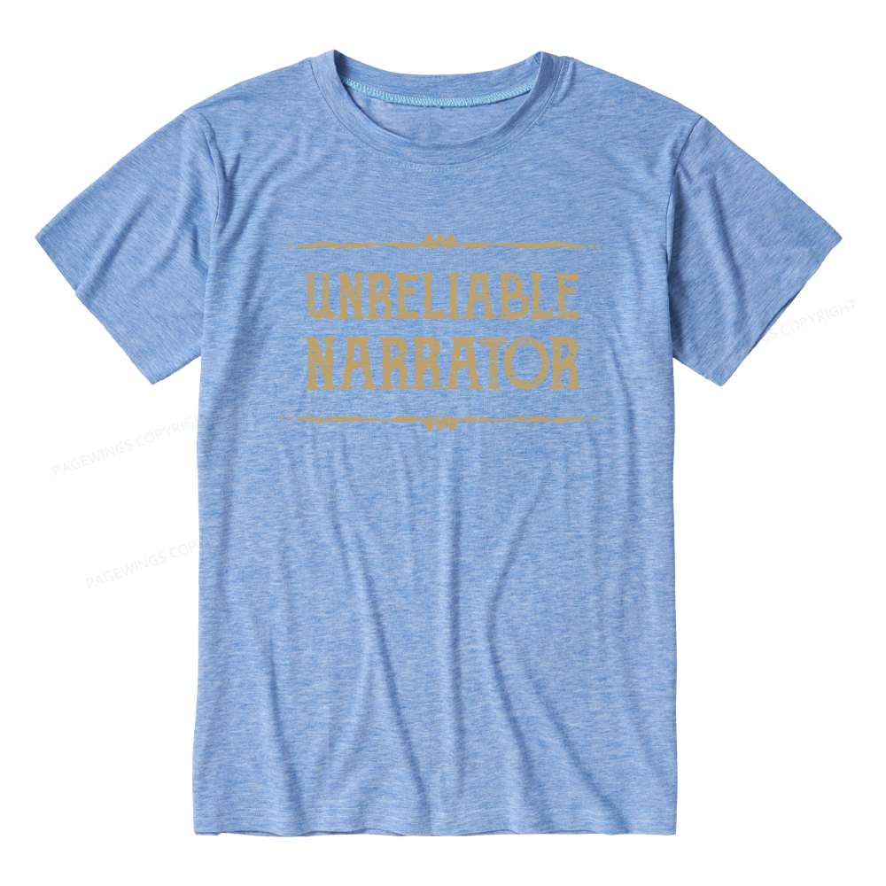 Pagewings Soft Unreliable Narrator Unisex Heather T-Shirt