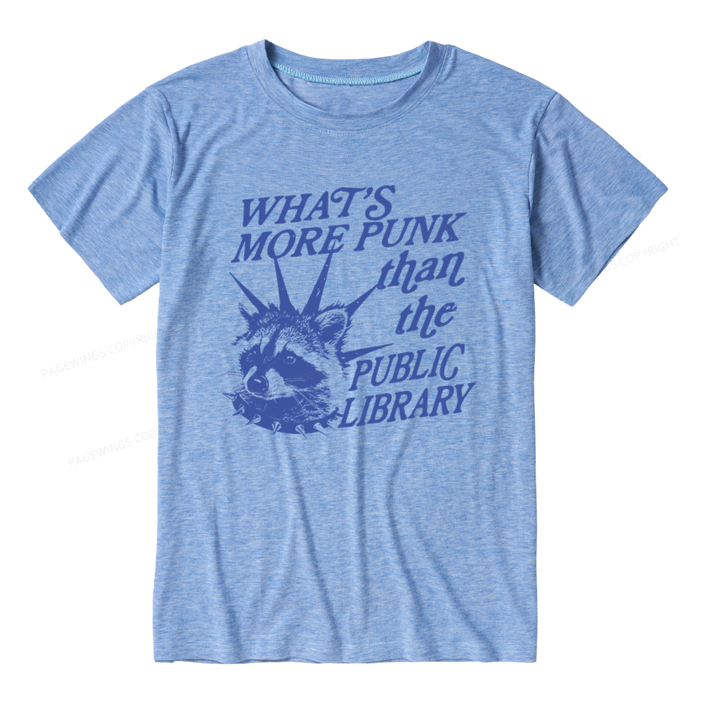 Pagewings Soft What's More Punk Than The Public Library Unisex Heather T-Shirt