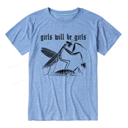 Pagewings Soft Girls Will Be Girls Unisex Heather T-Shirt