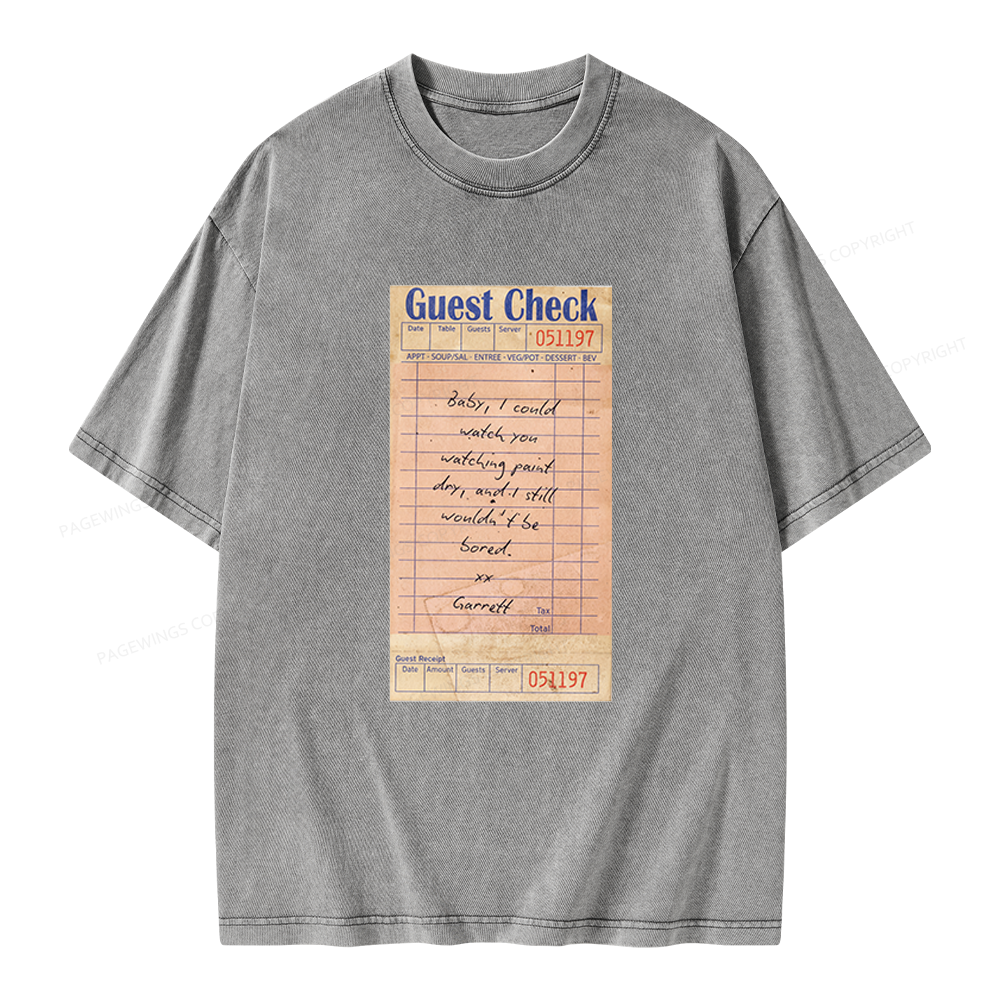 Pagewings Hockey Romance Unisex Washed T-shirt
