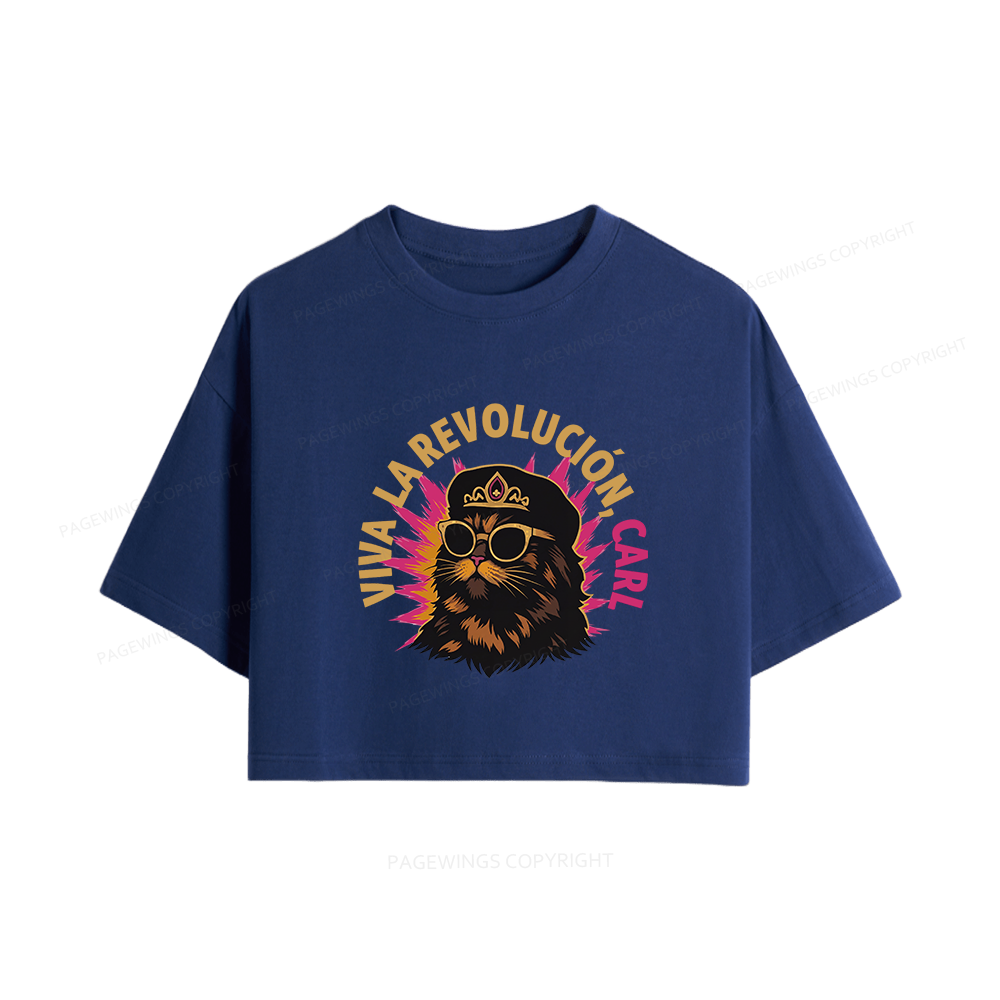 Pagewings Sci-Fi Novel Lover Women Crop Tops