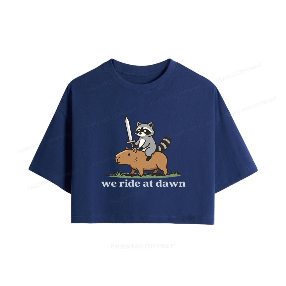 Pagewings We Read At Dawn Women Crop Tops