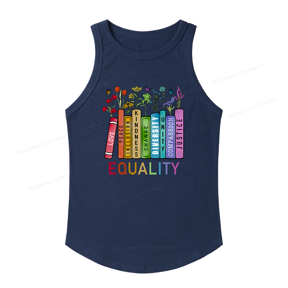 Pagewings Slim Fit Equal Rights Women's Fitted Tank Top