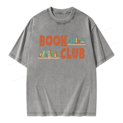 Pagewings Book Club Unisex Washed T-shirt