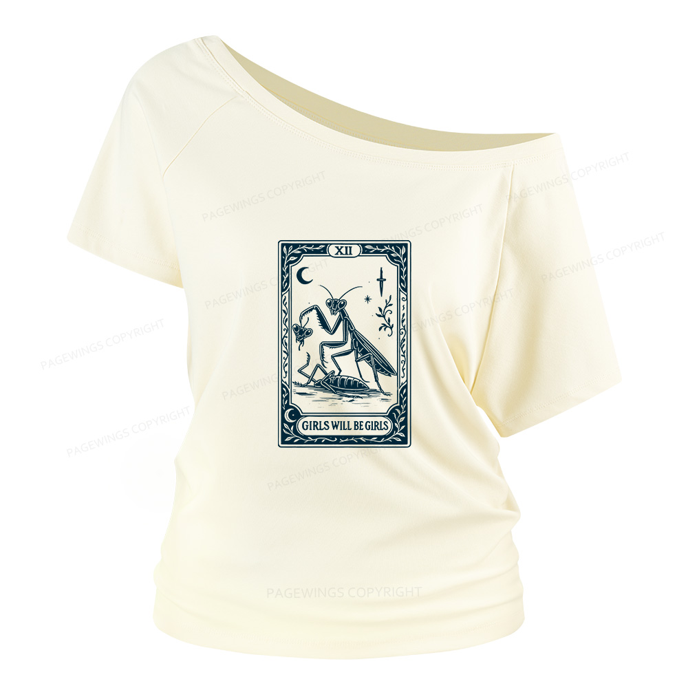 Pagewings Girls Will Be Girls Women Off Shoulder T-shirts