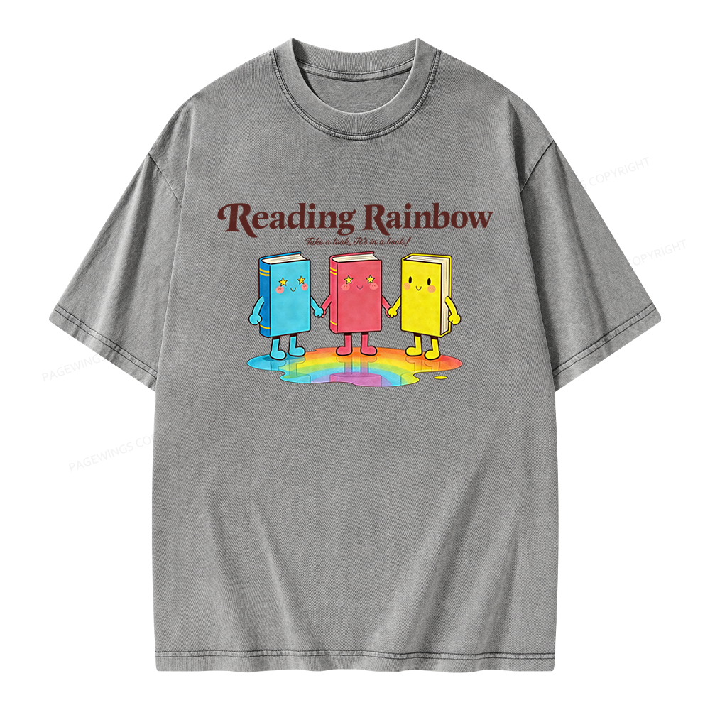 Pagewings Take A Look It's In A Book Unisex Washed T-shirt