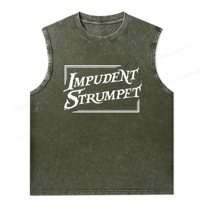 Pagewings Impudent Strumpet Unisex Washed Tank Top