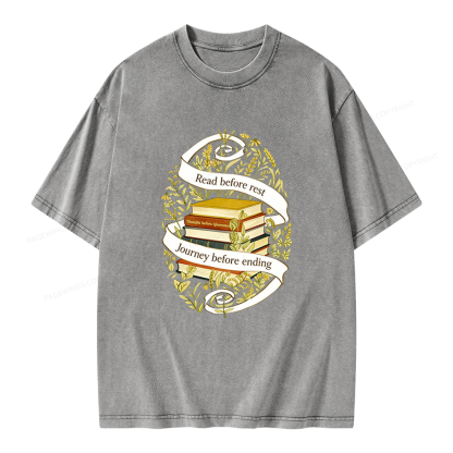 Pagewings Read Before Rest Unisex Washed T-shirt