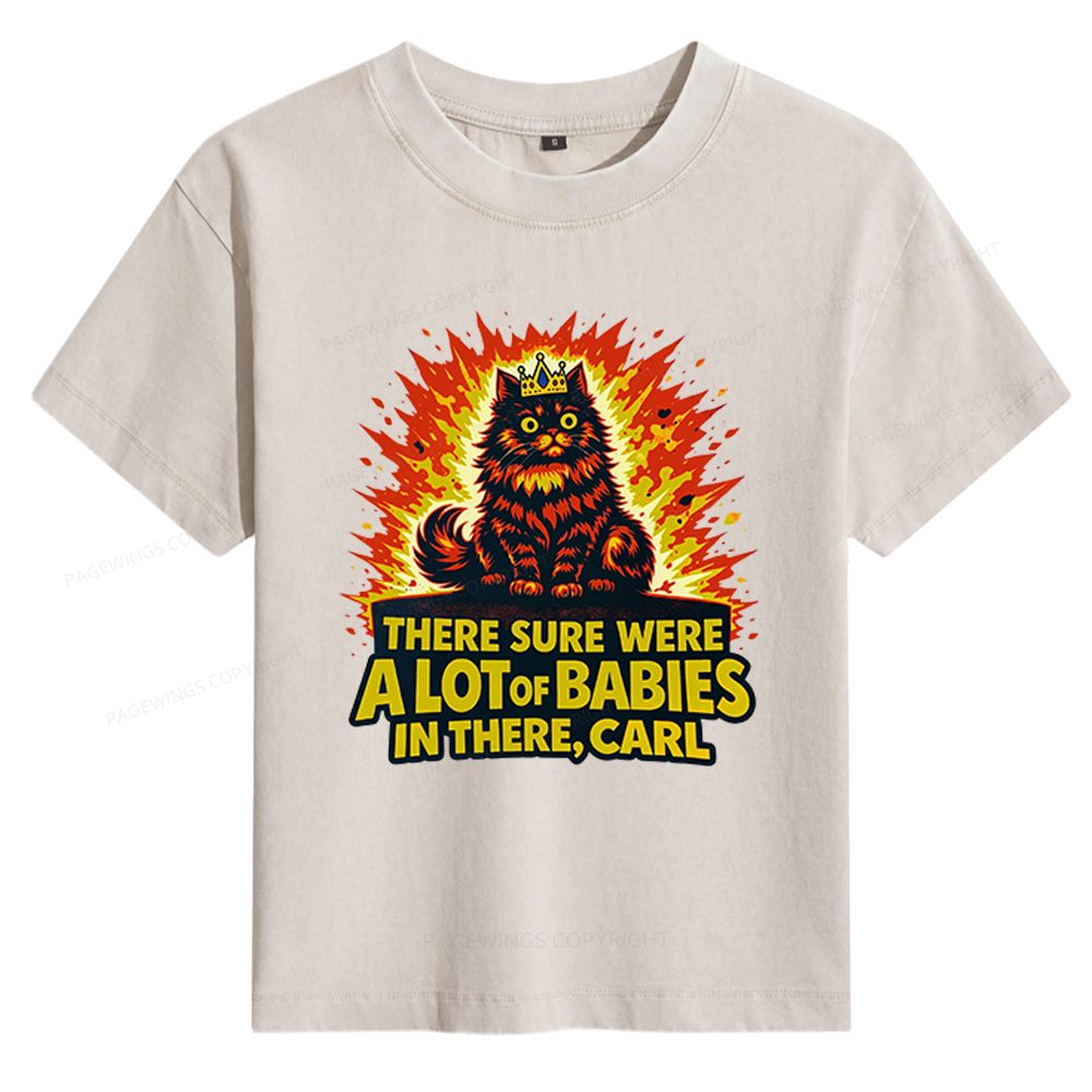 Pagewings A Lot Of Babies In There Women's Washed T-shirt