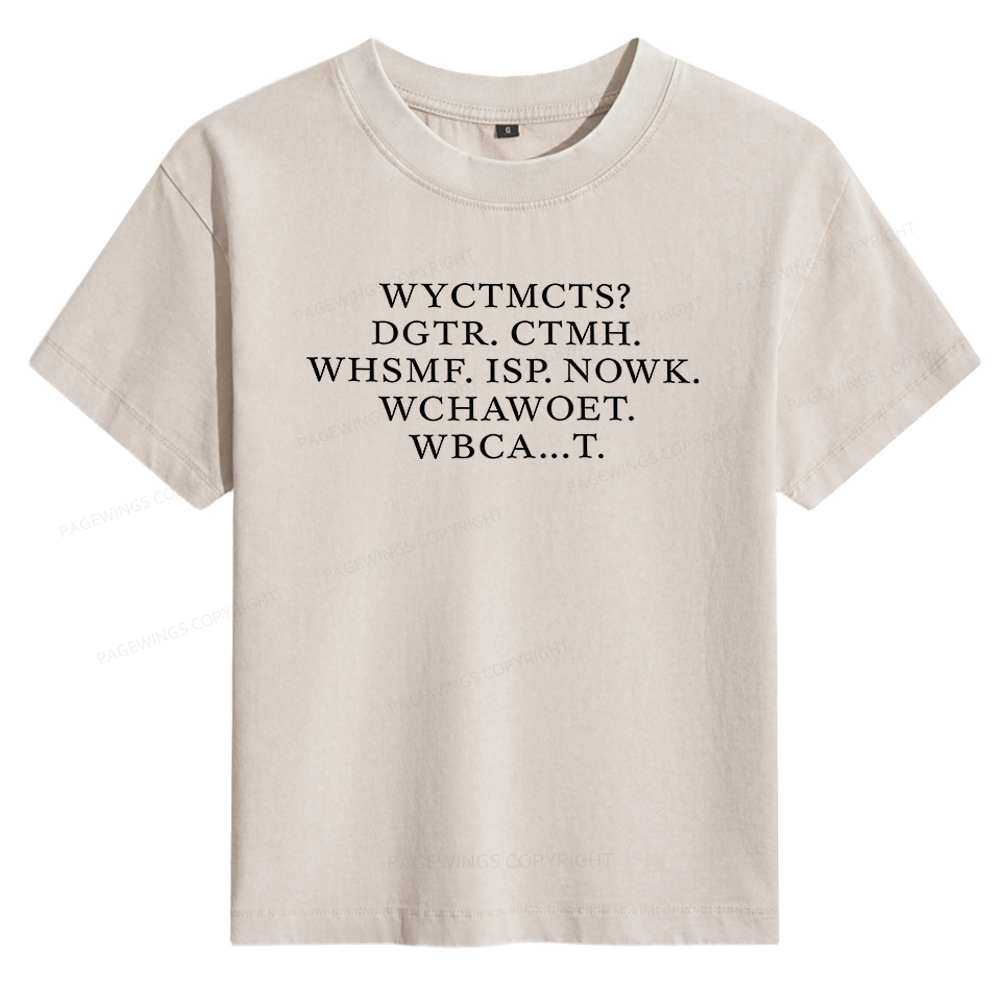 Pagewings Romance Book Women's Washed T-shirt