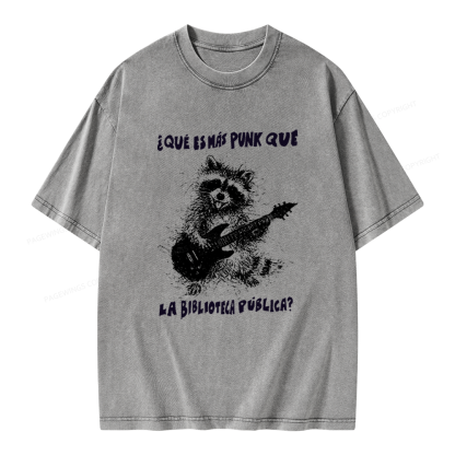 Pagewings What's More Punk Than The Public Library Unisex Washed T-shirt