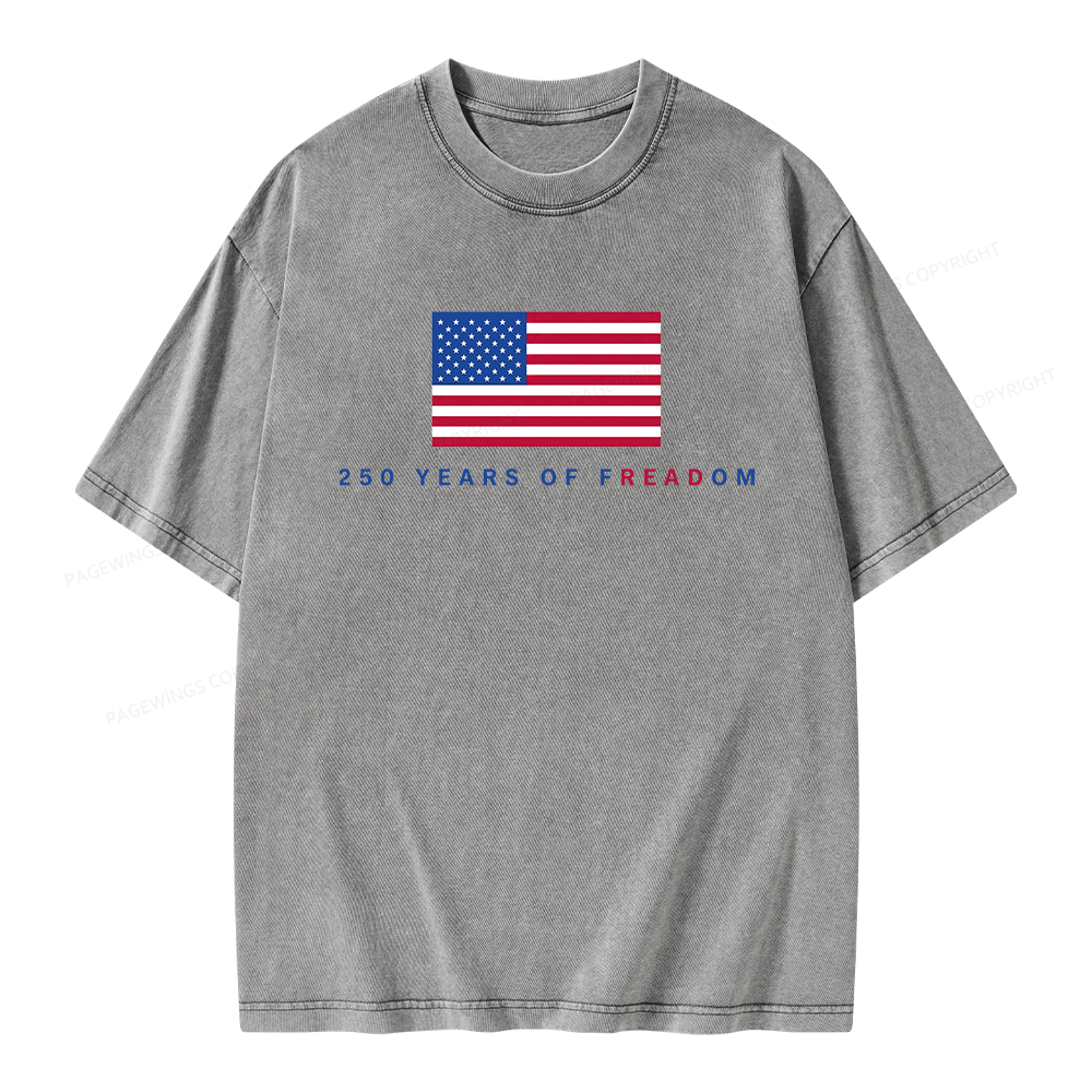 Pagewings Freadom Unisex Washed T-shirt