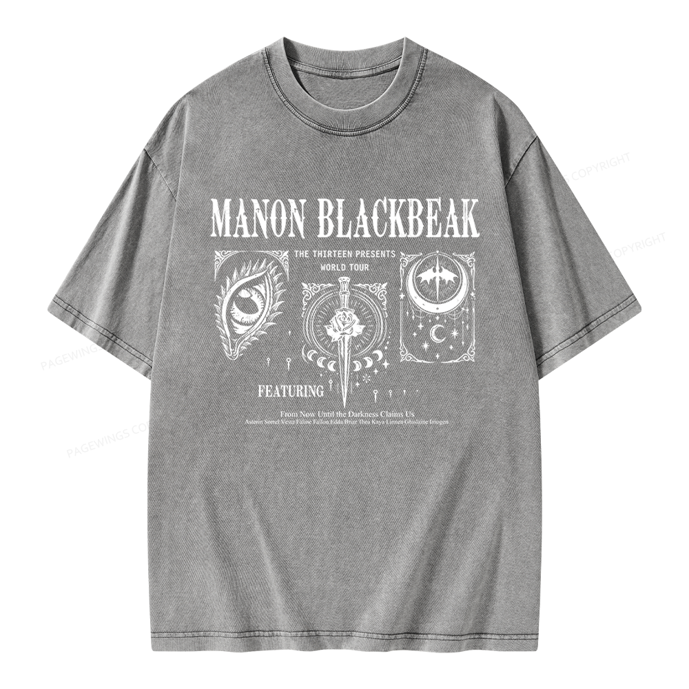 Pagewings Manon Blackbeak Unisex Washed T-shirt