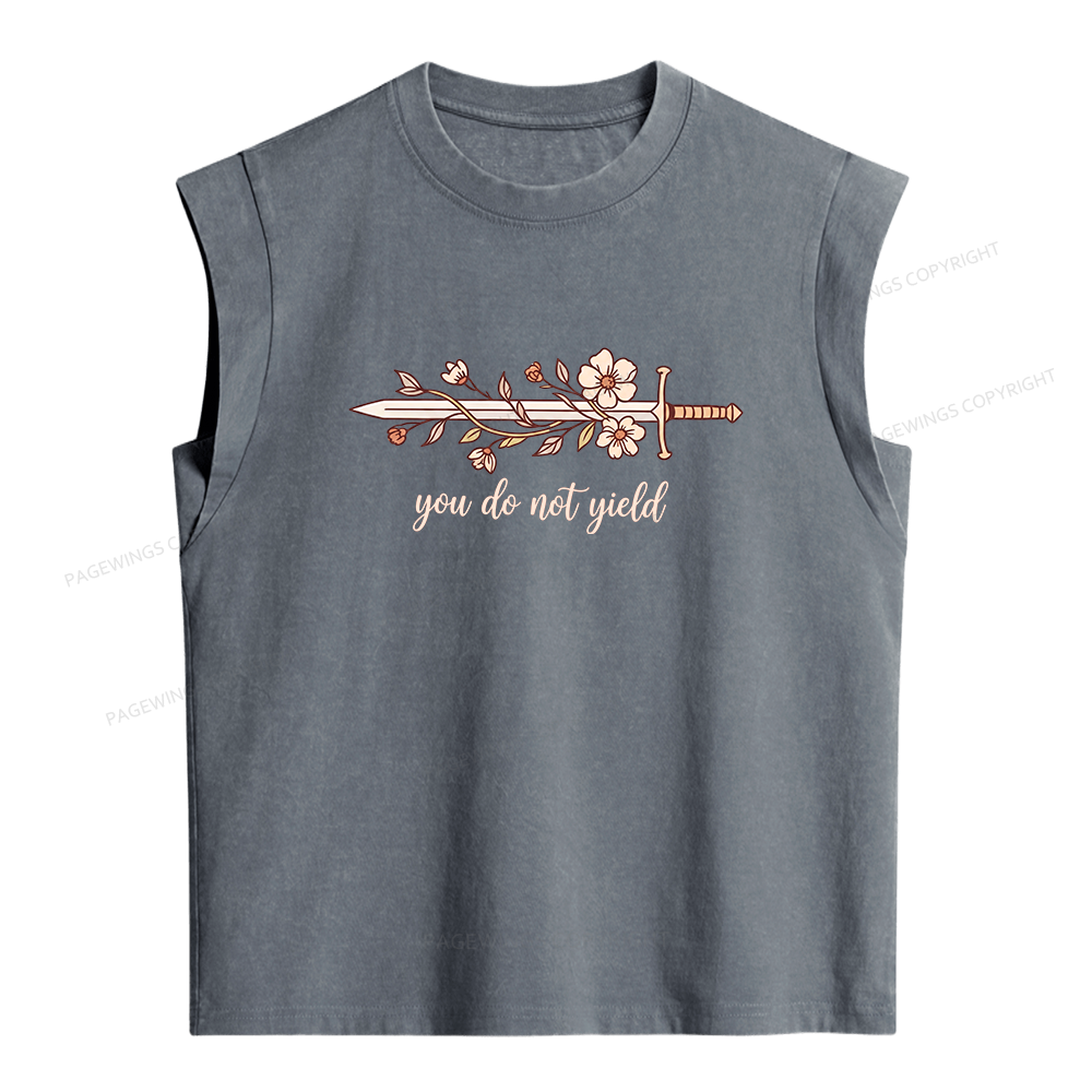 Pagewings You Do Not Yield Women's Washed Tank Top