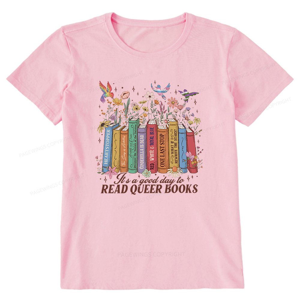 Pagewings Read Queer Books Unisex Classic T-shirt