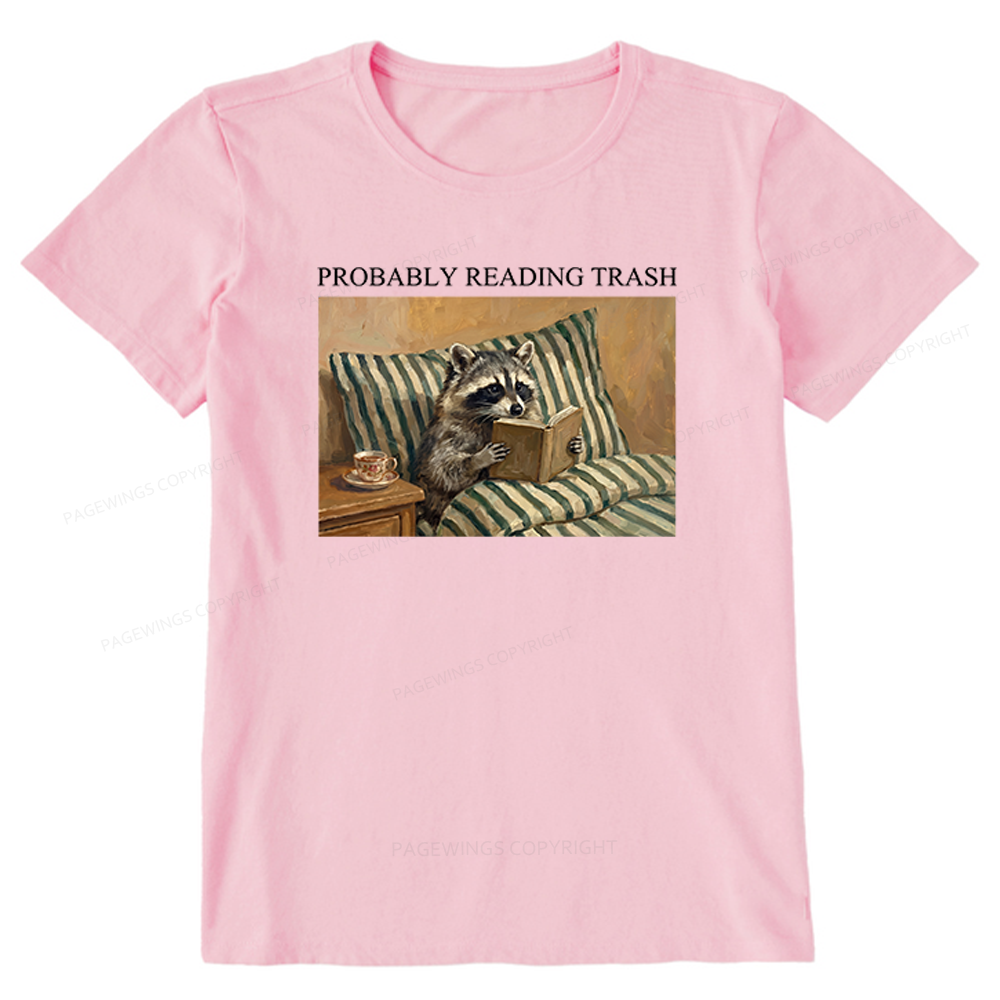 Pagewings Reading Trash Racoon Unisex Classic T-shirt