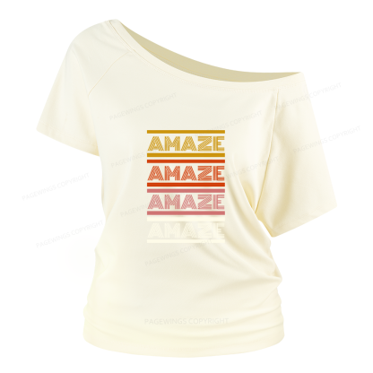 Pagewings Science Fiction Lover Women Off Shoulder T-shirts
