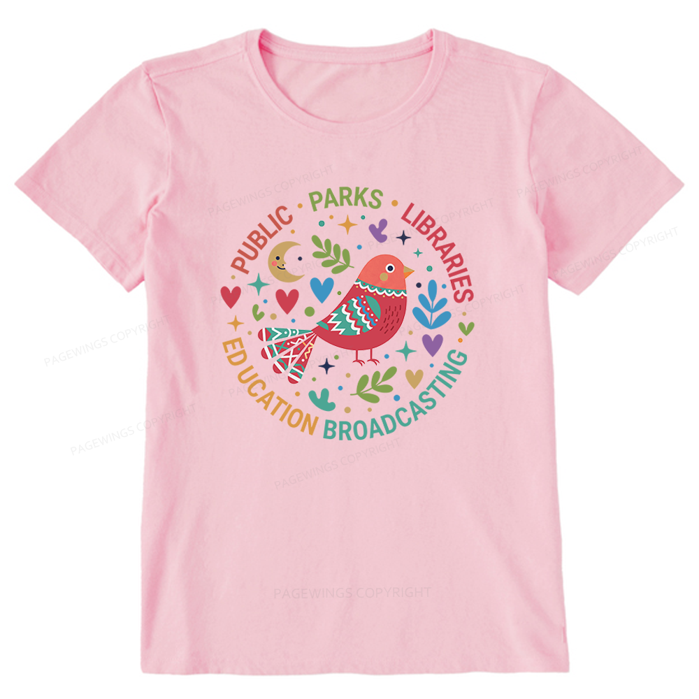Pagewings Public Parks Libraries Education Unisex Classic T-shirt