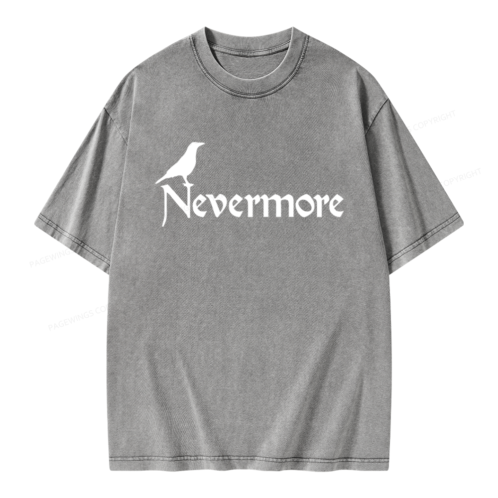 Pagewings Nevermore Unisex Washed T-shirt