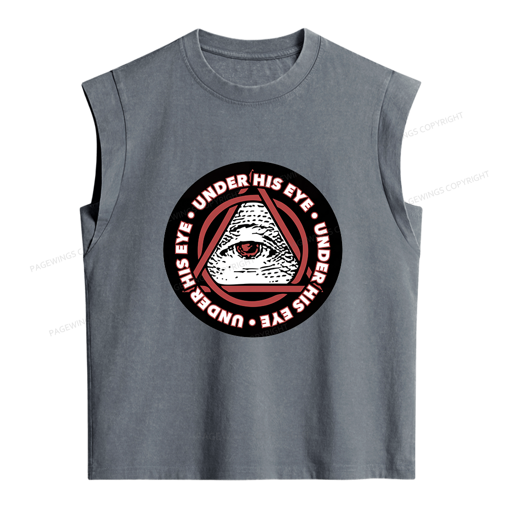 Pagewings Under His Eye Women's Washed Tank Top