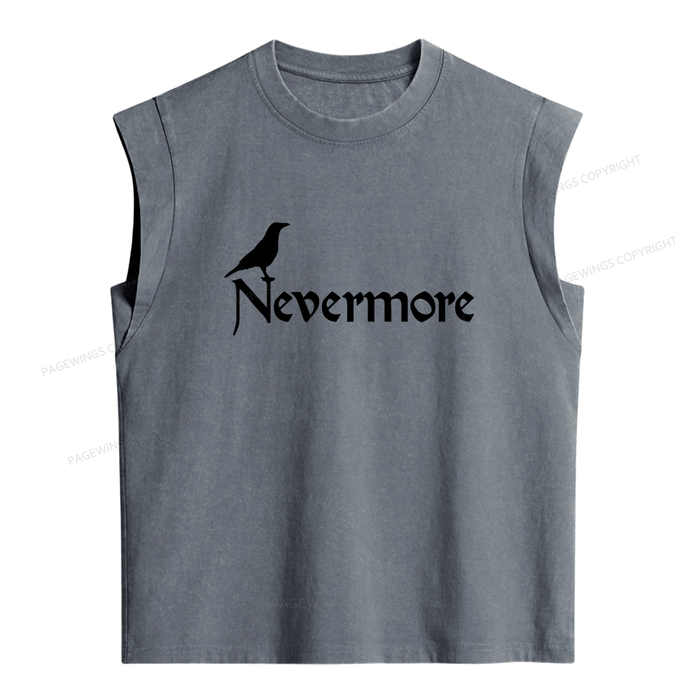 Pagewings Nevermore Women's Washed Tank Top