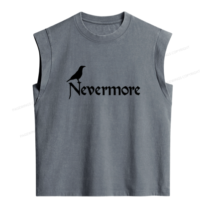 Pagewings Nevermore Women's Washed Tank Top