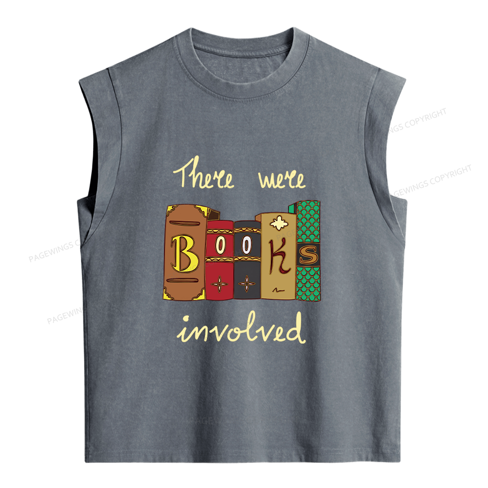 Pagewings Books Involved Women's Washed Tank Top