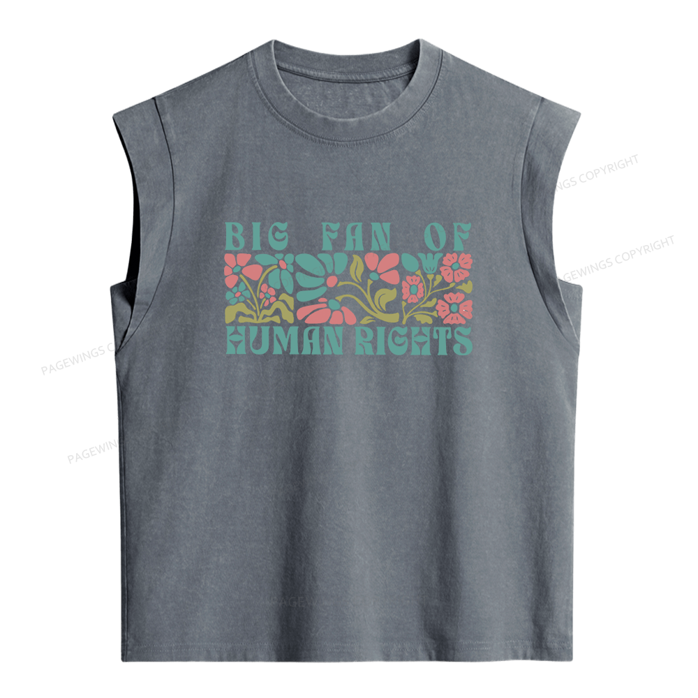 Pagewings Boho Human Rights Women's Washed Tank Top