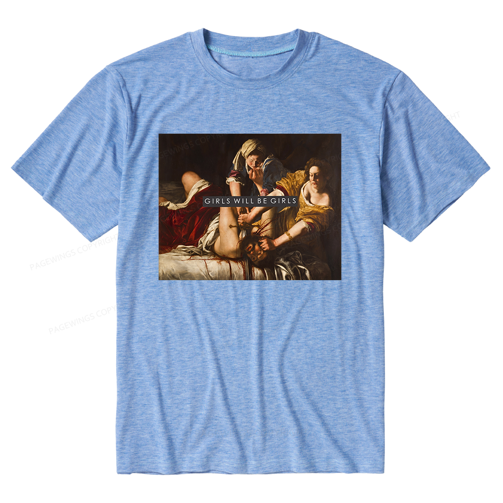 Pagewings Soft Girls Will Be Girls Unisex Heather T-Shirt