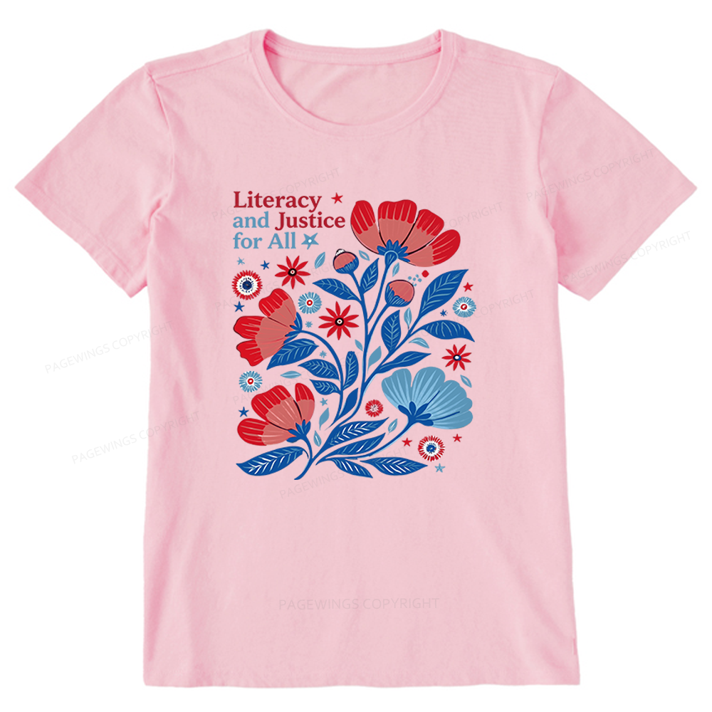 Pagewings Literacy and Justice for All Unisex Classic T-shirt