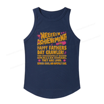 Pagewings Slim Fit Dad Achievement Women's Fitted Tank Top 