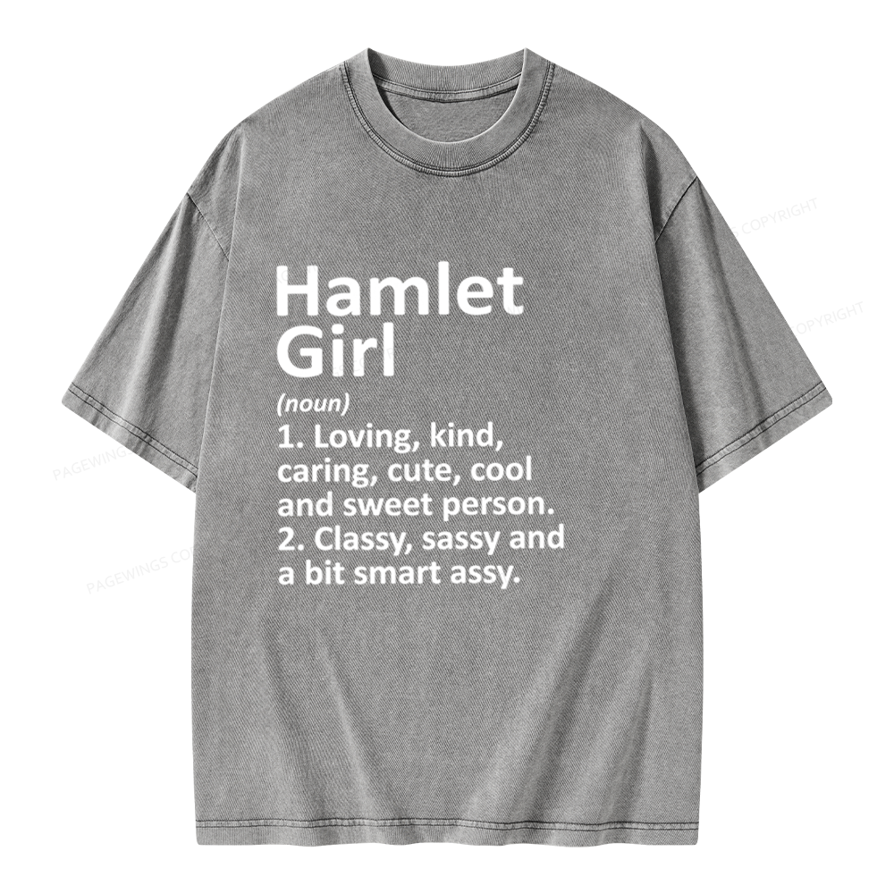 Pagewings Hamlet Girl Unisex Washed T-shirt