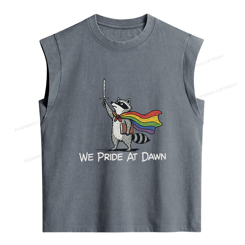 Pagewings We Pride At Dawn Women's Washed Tank Top