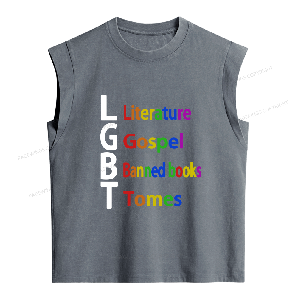 Pagewings Literature Women's Washed Tank Top