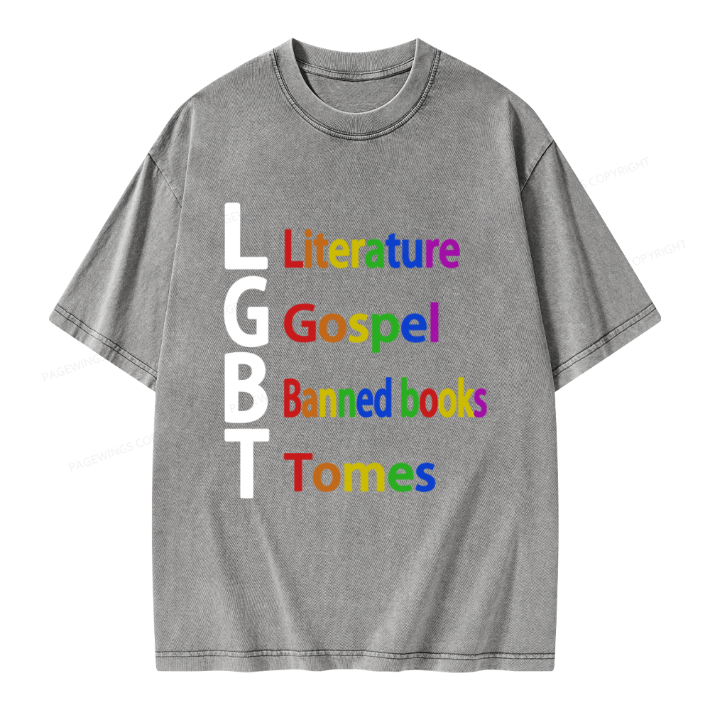 Pagewings Literature Unisex Washed T-shirt