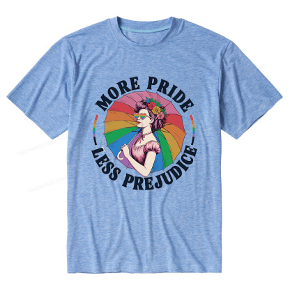 Pagewings Soft More Pride Less Prejudice Unisex Heather T-Shirt