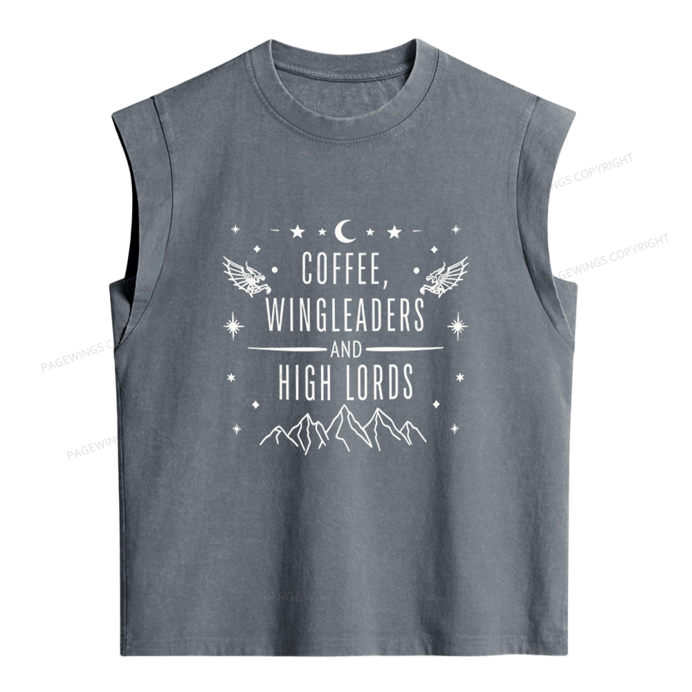 Pagewings Fantasy Bookish Women's Washed Tank Top