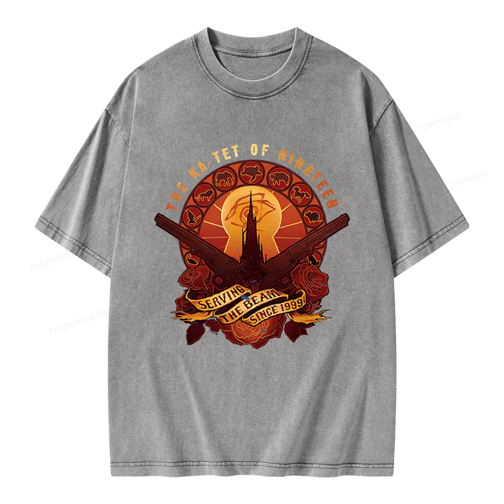 Pagewings Fantasy Novel Lover Bookish Unisex Washed T-shirt