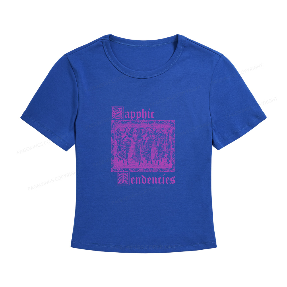 Pagewings Sapphic Tendencies Women's Baby Tee