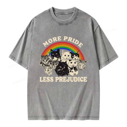 Pagewings More Pride Less Prejudice Unisex Washed T-shirt