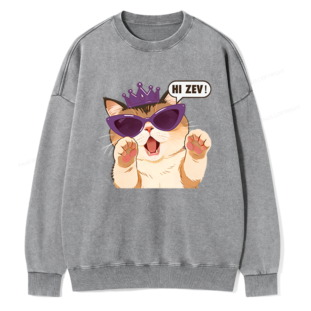 Pagewings Sci-Fi Book Lover Unisex Washed Sweatshirt