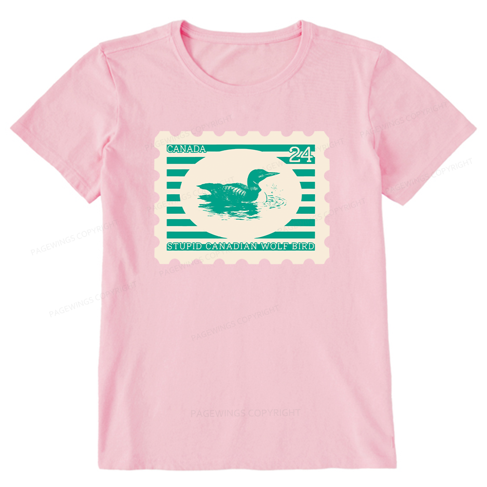 Pagewings Stupid Canadian Wolf Bird Unisex Classic T-shirt