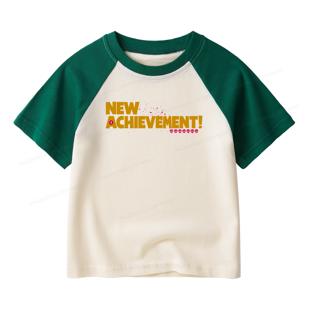 Pagewings New Achievement Kids Raglan T-shirt 
