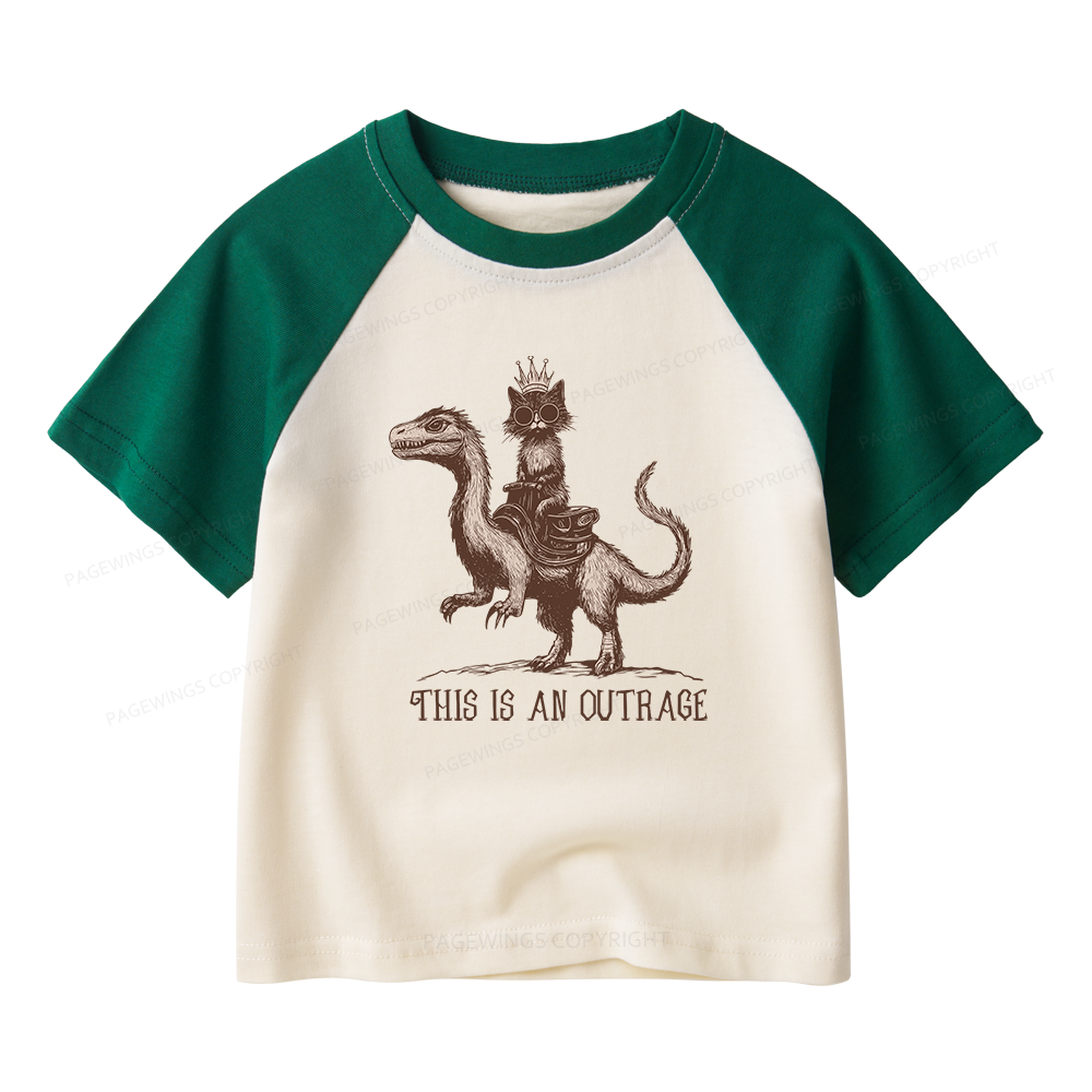 Pagewings Sci-Fi Book Lovers Kids Raglan T-shirt 