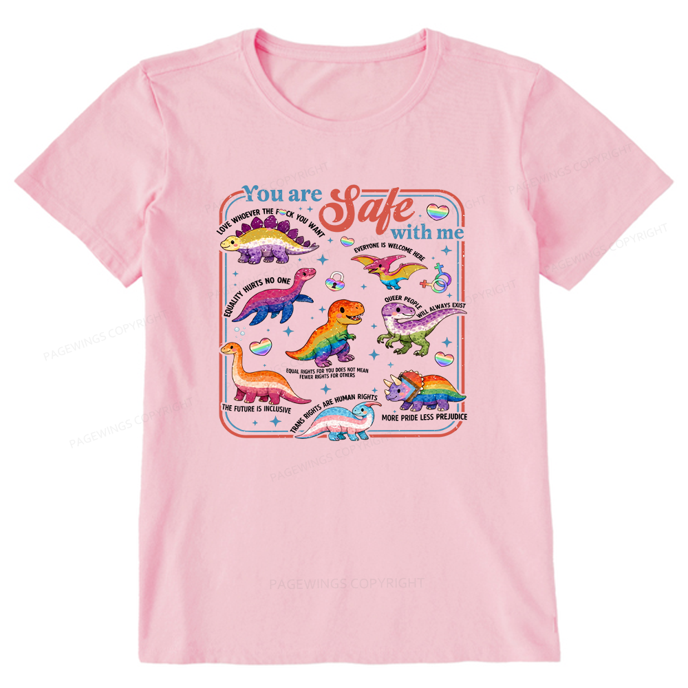 Pagewings You Are Safe With Me Unisex Classic T-shirt
